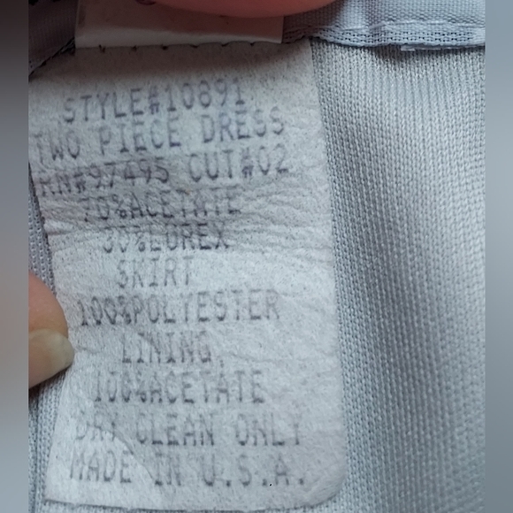 Y2k Vintage Silver 2-pc Prom Dress - Picture 2 of 10